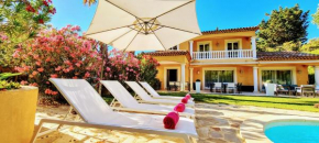 Sunsetvilla au calme avec SPA et Piscine chauffée, plage à pied ,Golf à proximité